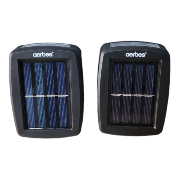 Aerbes AB-TY56 Solar Wall Lamp 2-Pack - Warm White Outdoor LED Lights
