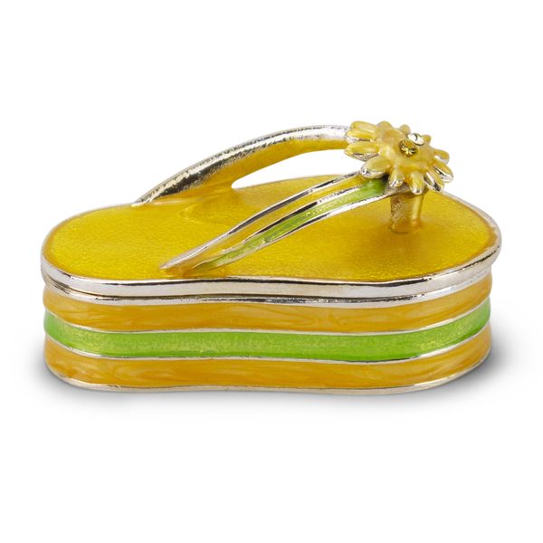 Jewelry Box - Platform Sandal Design - Yellow and Green