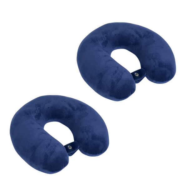 Micro-Beads Travel Neck Pillow - 2 Pack