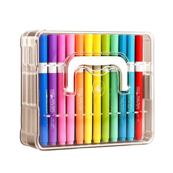 36 Colors Soft Tip Acrylic Markers Set Multicolor