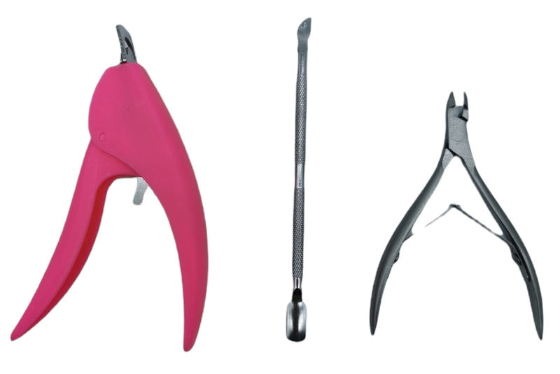 Steel Cuticle Pusher, Cutter Cuticle Nipper &amp; Acrylic Nail Cutter