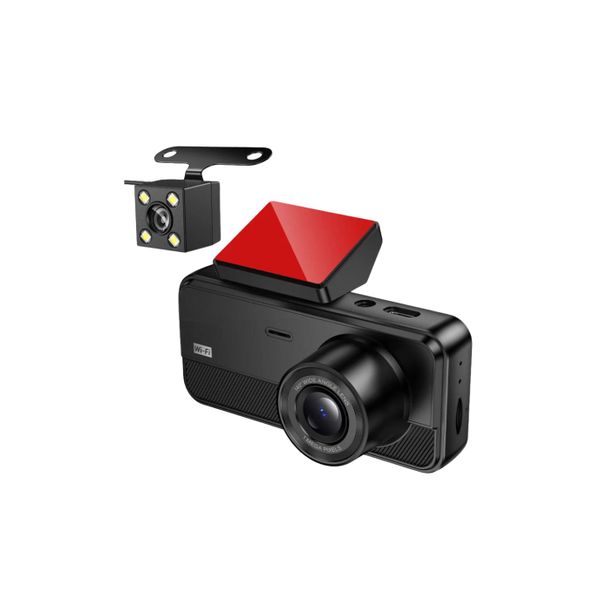DV15 Tri-Channel Dash Cam 2.0" Display Driving Recorder 720P 30FPS