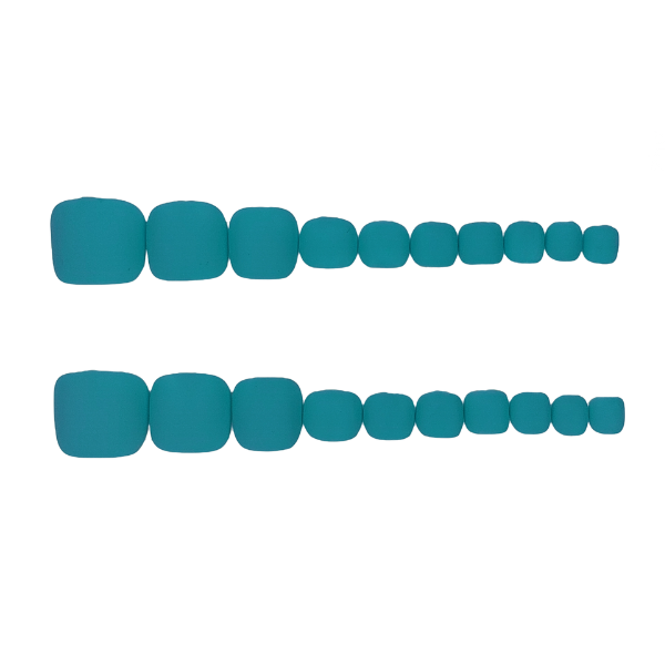 Luxury Press On Toe Nails - Blue- 20 Piece - Nails by Nicole