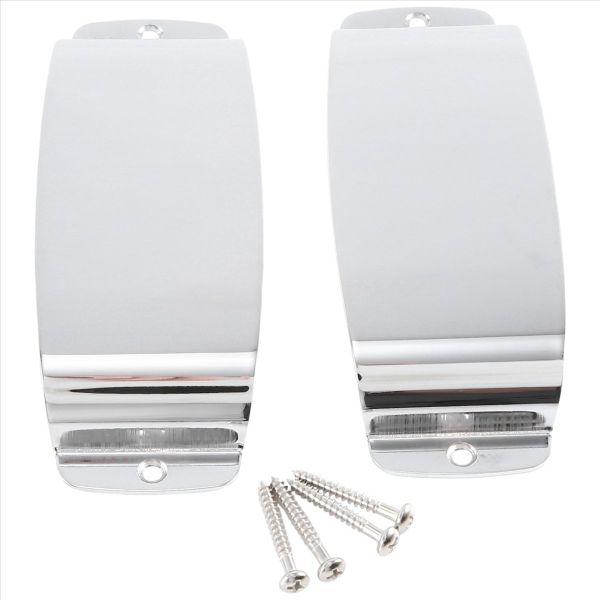 2PCS for Guitar Pickup Cover Steel Silver