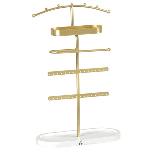 ALANES Jewelry Display Stand with Ring Holder &amp; Tray for Jewelry Organizer