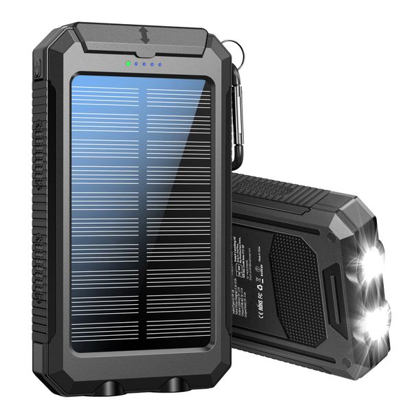 10000mAh Solar Charging Power Bank