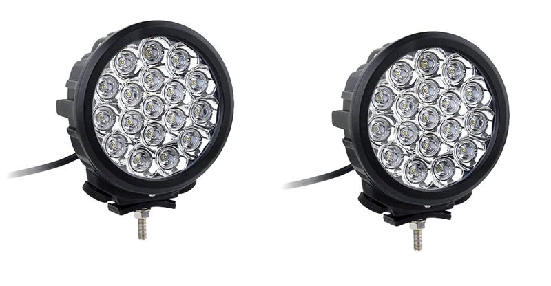 2PCS 7 Inch 90W Round LED Spotlight For Off-road 4X4 Truck ATV