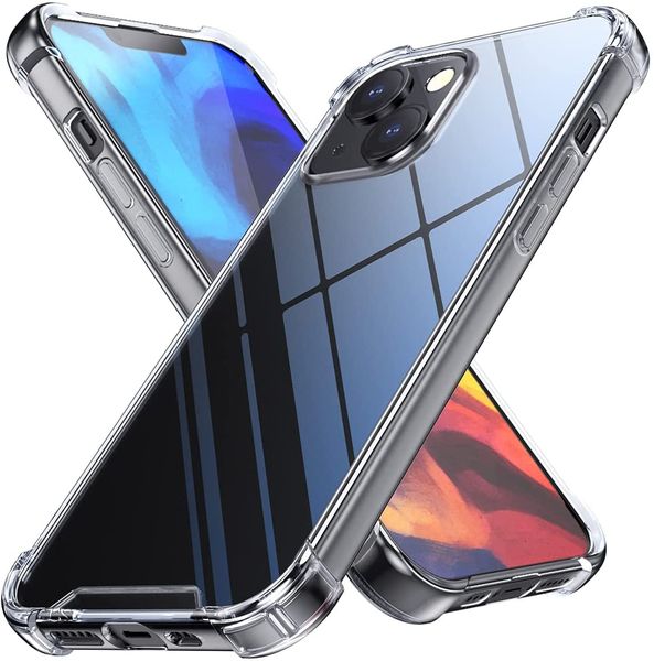 Tuff-Luv Hard Crystal Clear Shell Case for Apple iPhone 13 - Clear