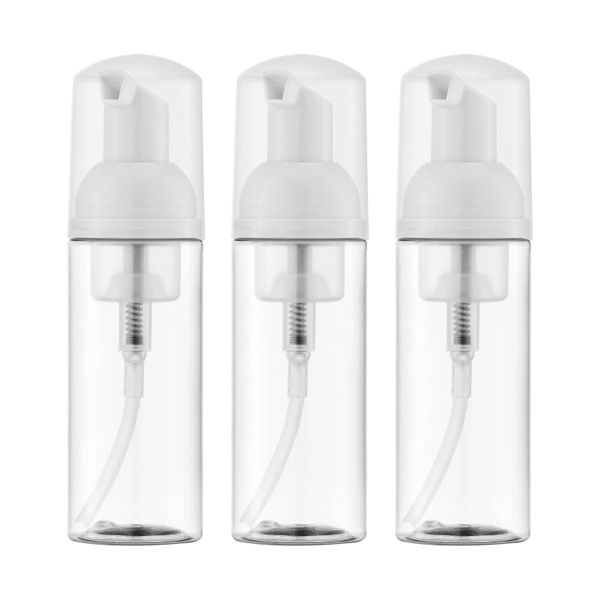 3 Piece 60ml Clear Foam Pump Empty Bottle
