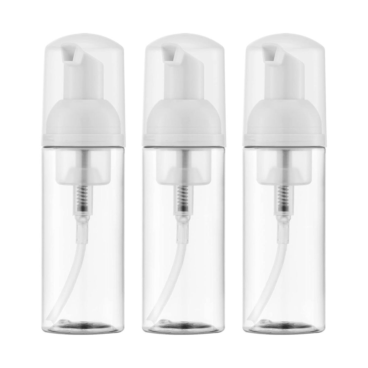 3 Piece 60ml Clear Foam Pump Empty Bottle