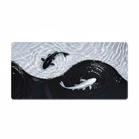 Japanese Inspired Koi Fish Gaming Mousepad ( 90 x 40 xm ) & Bookmark Image