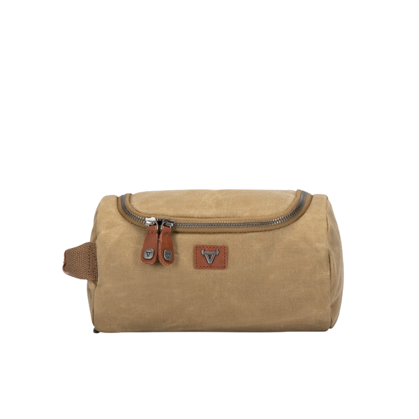 Brando Canvas Washbag, Khaki