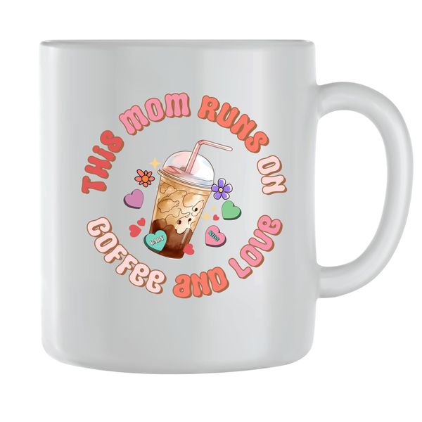 Love Coffee Mugs for Women with Trendy Coffee Mama Graphic Mom Cup Gift 203