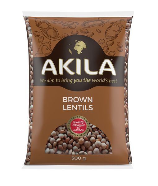 Akila Brown Lentils - 10 x 500g