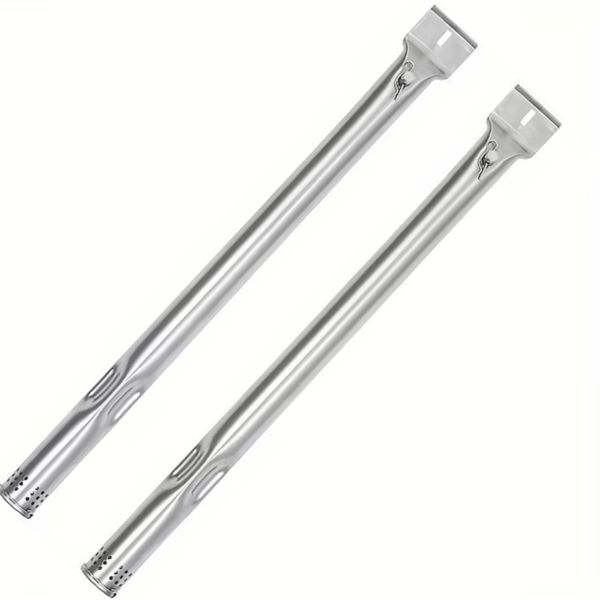 Camping 2 Piece Braai Burner Tubes Stainless Steel Replacement Pipes 40cm