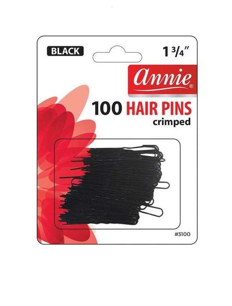 Annie - Hair Pins 1 3/4In 100ct Black - 6 Pack