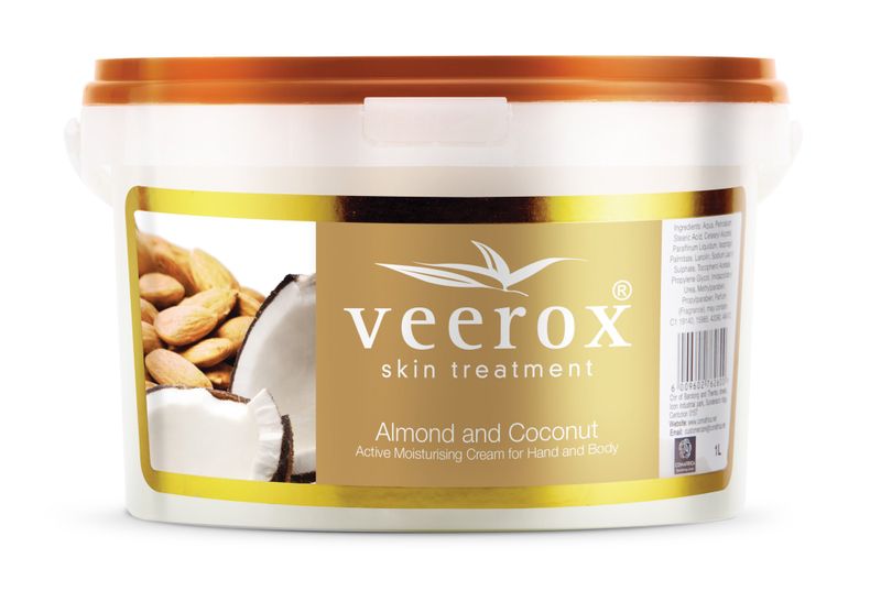 Veerox 1Lt Almond and Coconut Body Cream