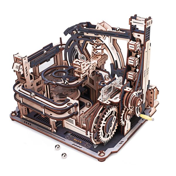 Robotime Marble Spaceport Marble Run 3D Wooden Puzzle