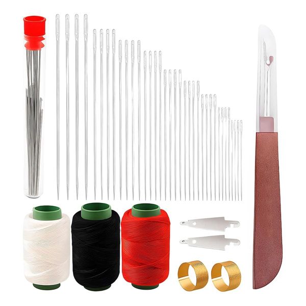 68PCS Big Eye Steel Needles Set, 2025 New Long &amp; Thin Handmade Quilting &amp; S