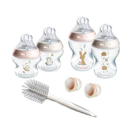 Tommee Tippee - Natural Start Newborn Starter Set - Self Sterilising - Pink Image