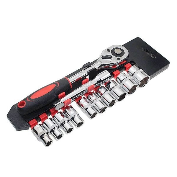 12 Piece Universal 3/8 Inch Socket Wrench Kit - LPD-10014