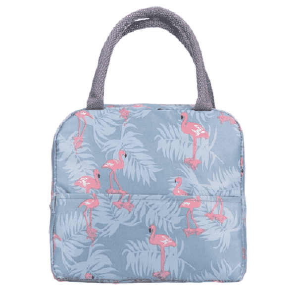 Flamingo Lunch Bag - Grey