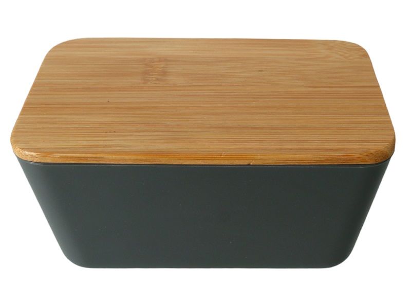 Storage Container With Bamboo Lid Safe Silicone Ring