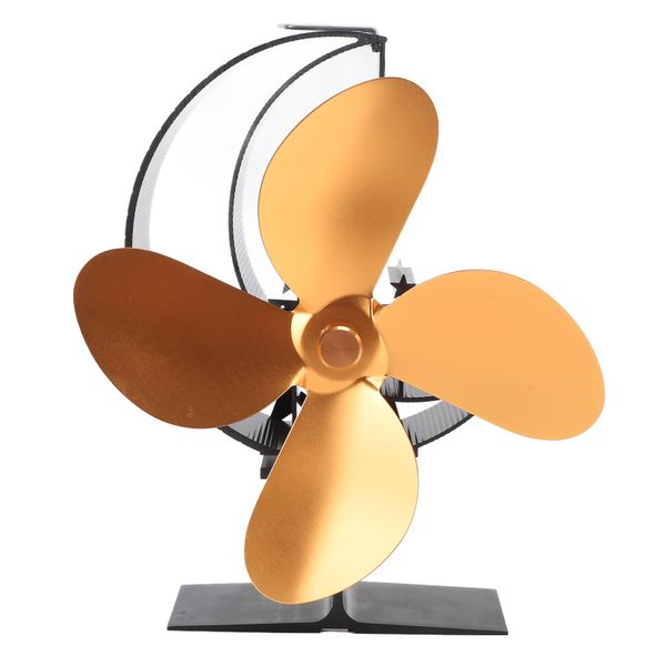 Four Blade Silver Moon Star Fan Fast Warm Circulation