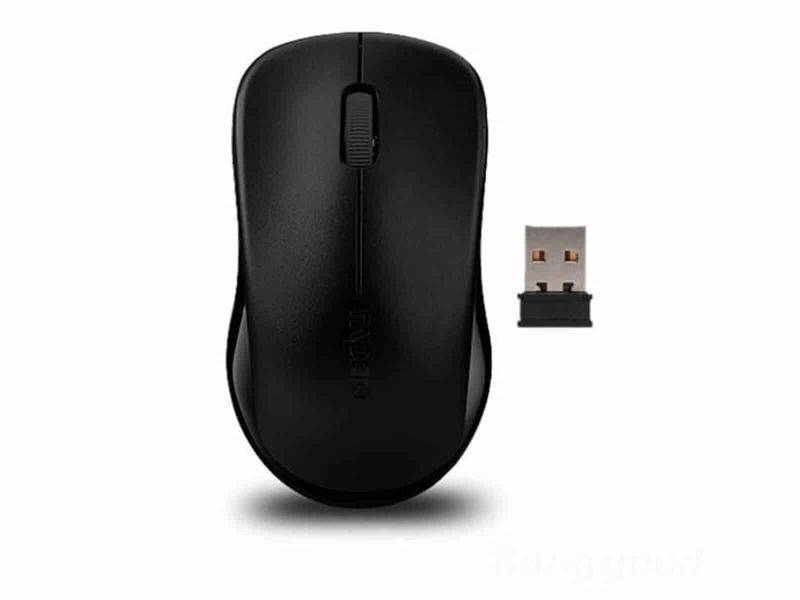 Rapoo 1620 Black Wireless Mouse - 10 Metre Range