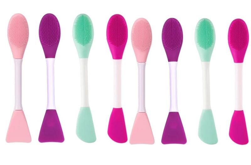 Double Sided Silicone Mask Brush and Face Scrub (Bulk Pack of 10)