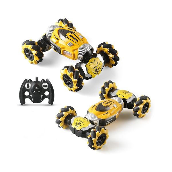 R/C 2.4GHz 4WD Torsion Stunt Car (29cm long) w/Battery &amp; Charger - Yellow