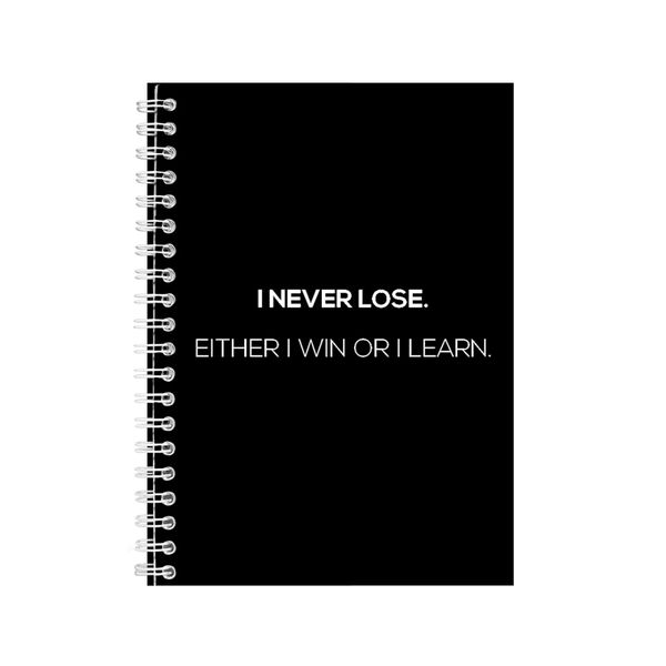 Win A5 Notebook Spiral Lined Motivational Sayings Graphic Notepad Gift 169
