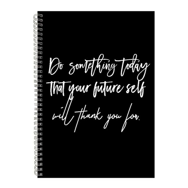 Future A4 Notebook Spiral Lined Motivational Saying Graphic Notepad Gift187