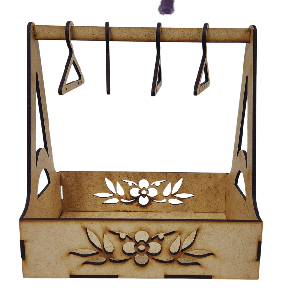 Wooden Trinket &amp; Earring Display Stand