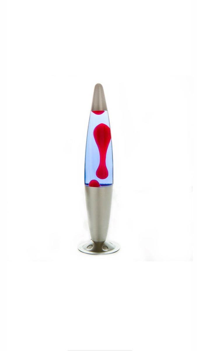 Red Glitter Motion Lava Lamp