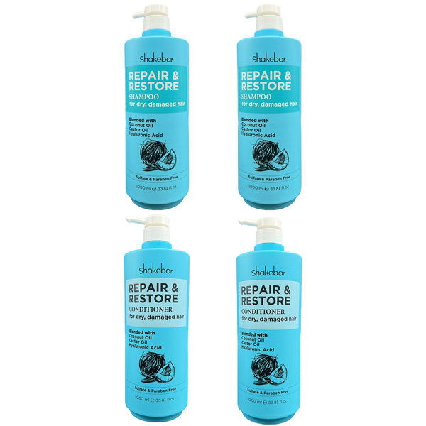 Shakebar Repair &amp; Restore 1l Shampoo &amp; Conditioner (2 sets)