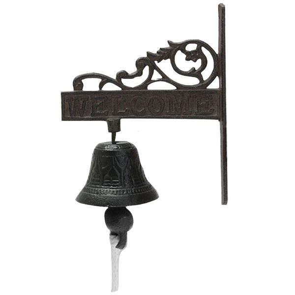 Home Decor Antique Ornamental Welcome Bell Sign (15x7.5x18cm)