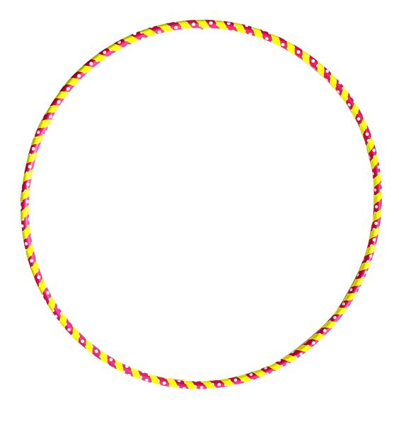 Hula Hoop Number 37 -Yellow &amp; Pink Polka dot - 100cm