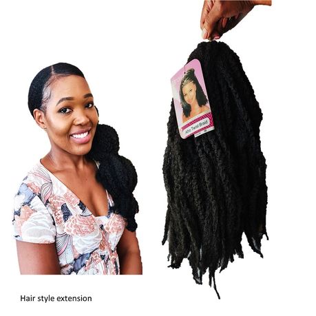 Afro Kinky Twist Marley hair - 1B Black | Buy Online in South Africa |  