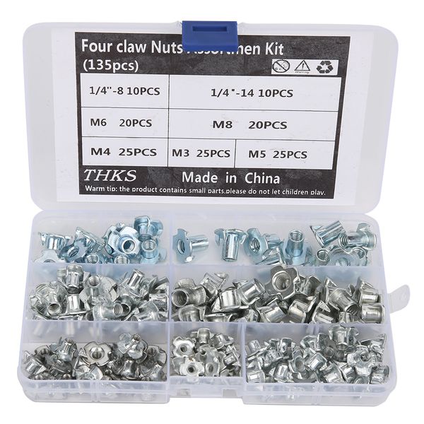 205 Pieces M3-M10 Rivet Nut Kit (SS)