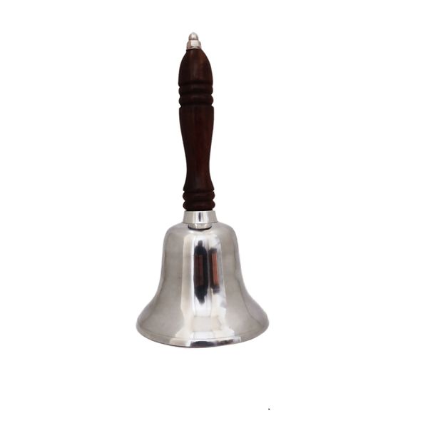 Aluminum Bell with Wooden Handle - Medium