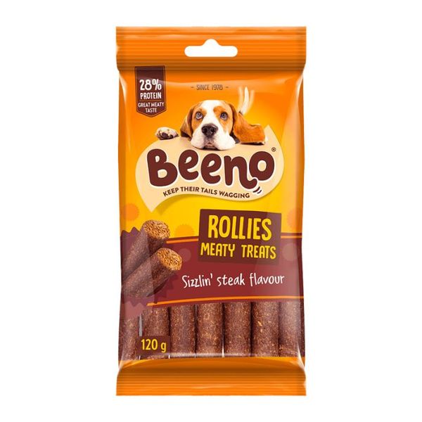 Beeno - Rollies Meaty Dog Treats Smoked Bacon - 0.12kg