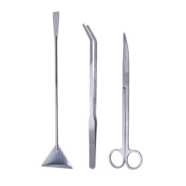 3 Piece Stainless Steel Aquarium Aquascaping Scissor Tool Set