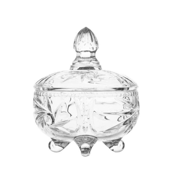 Glass Candy Bowl with Lid