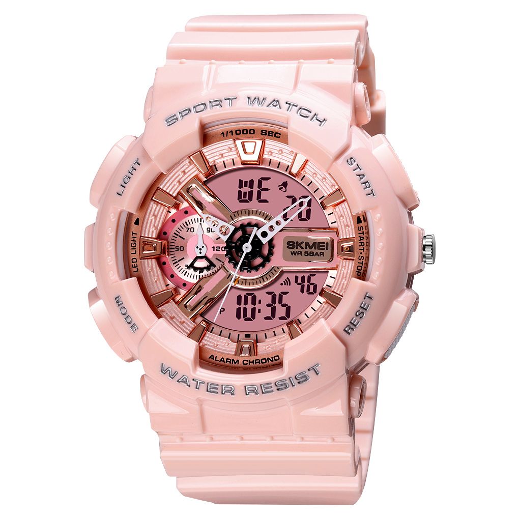 Ladie's Shock Resistant Dual Time Chronograph Watch | Buy Online in ...