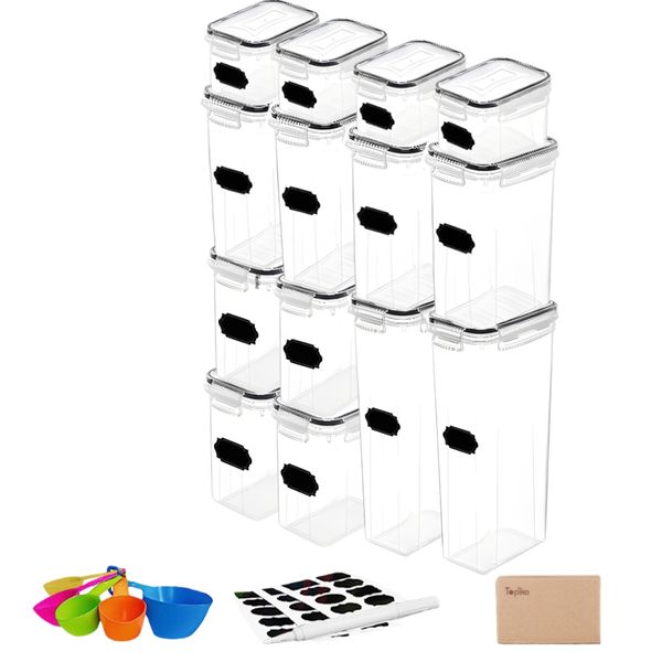 Topika - 14-Piece Airtight Food Storage Container Set, Options for Pantry