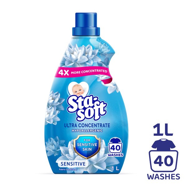 Sta-soft Ultra Concentrate, Sensitive, Fabric Softener - 1L