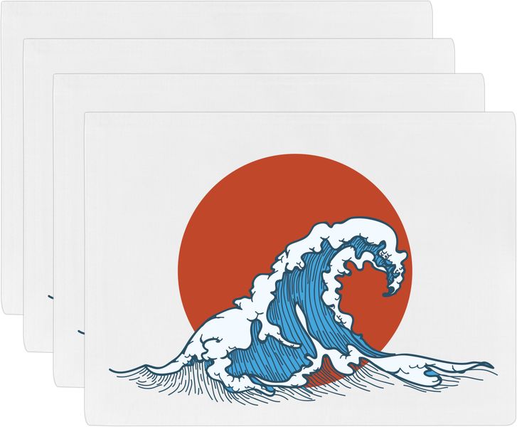 Pappa Joe - Placemat Set - Japan Ocean (4 Pack)