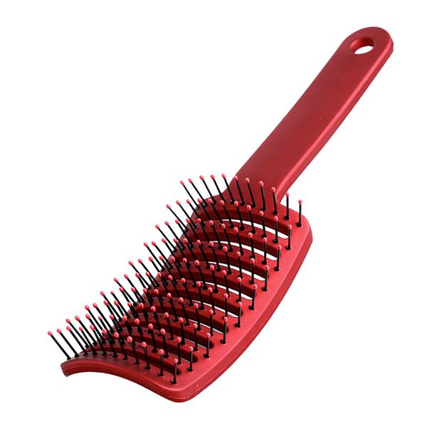 Comb Curved Vented Paddle Brush for Faster Blow Drying, Styling Curly,Thick