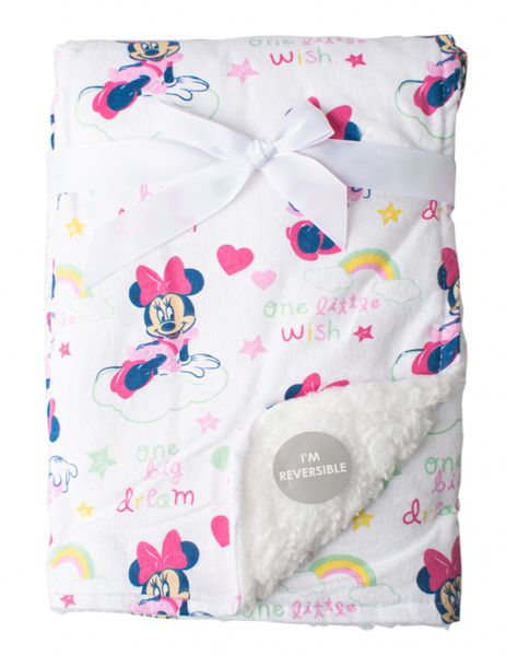 Minnie Mouse Sherpa Throw